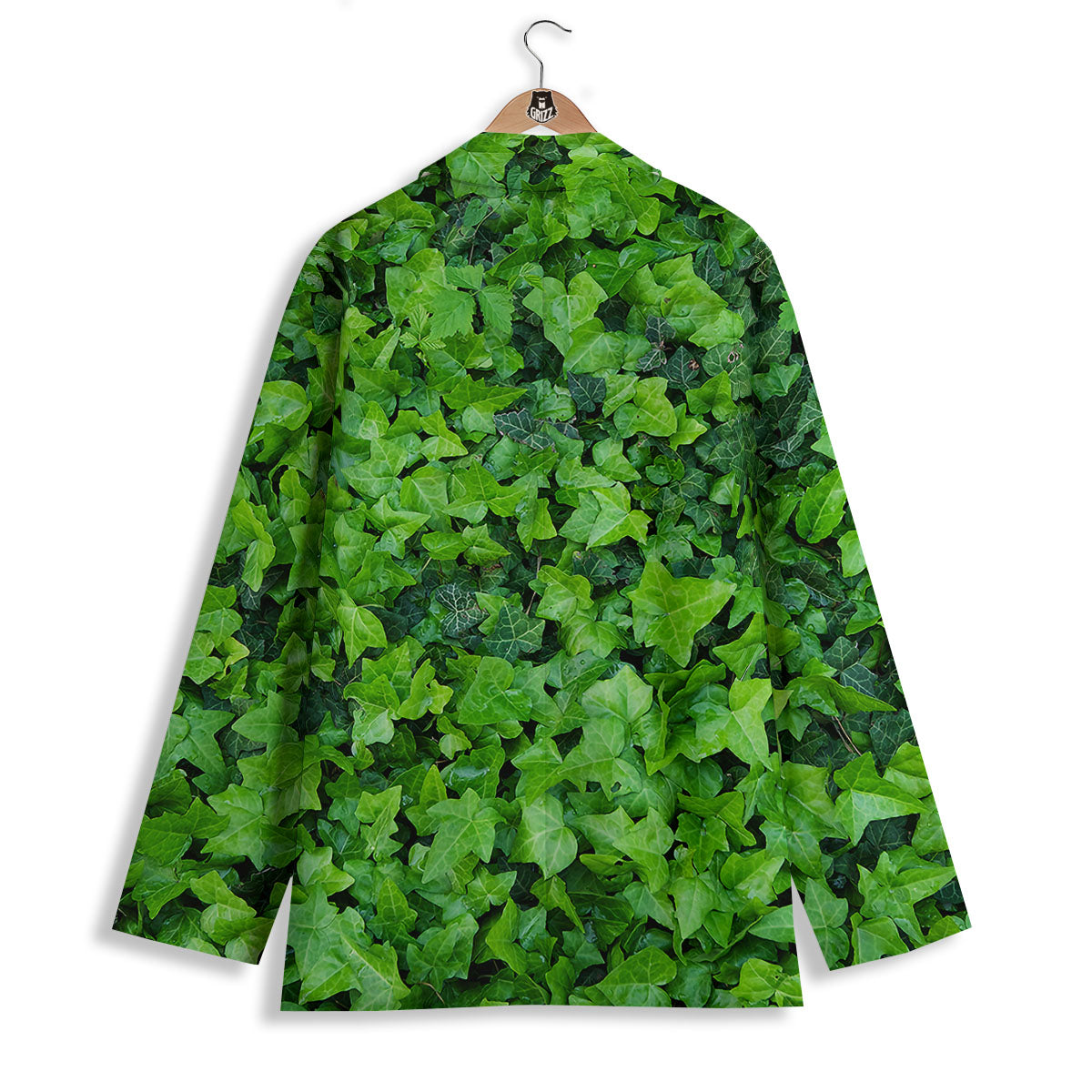 Ivy Wall Green Print Women's Blazer-grizzshop