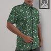 Ivy Leaf Christmas Print Pattern Untucked Shirts-grizzshop