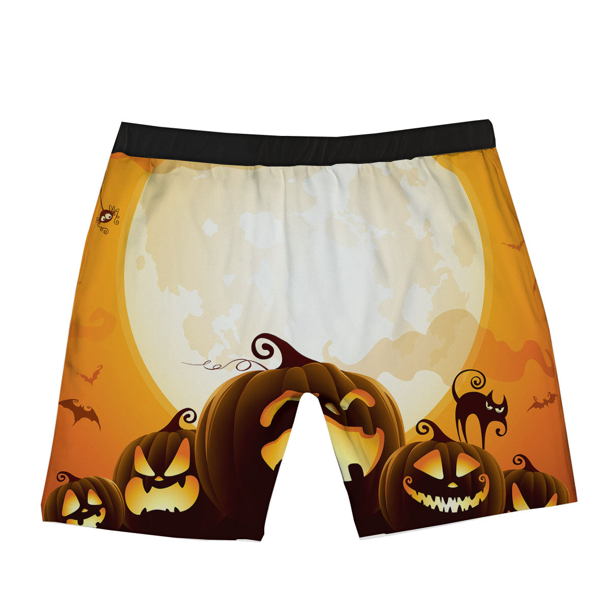 Jack-O'-Lantern Pumpkin Halloween Print Boxer Briefs-grizzshop