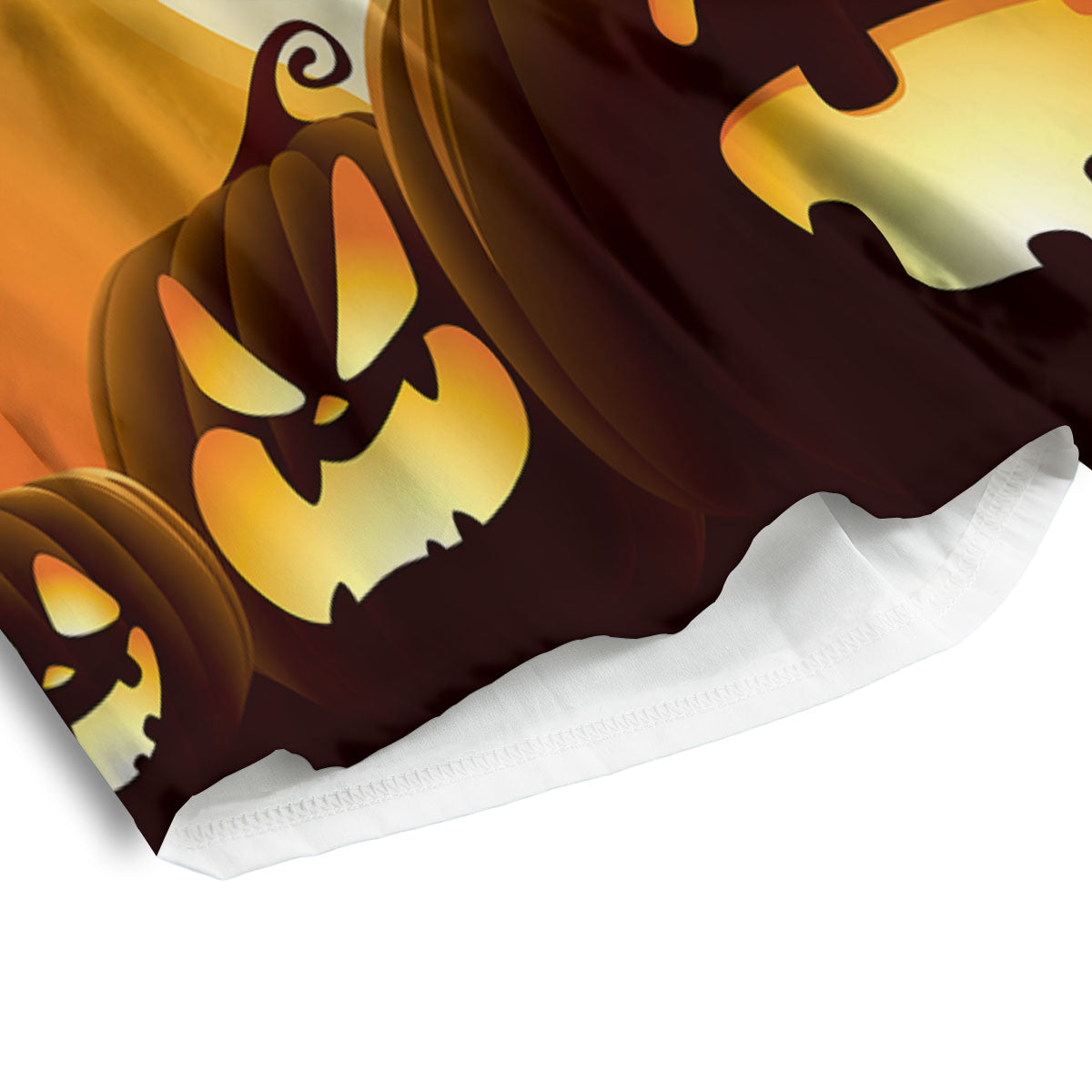 Jack-O'-Lantern Pumpkin Halloween Print Men's Athletic Shorts