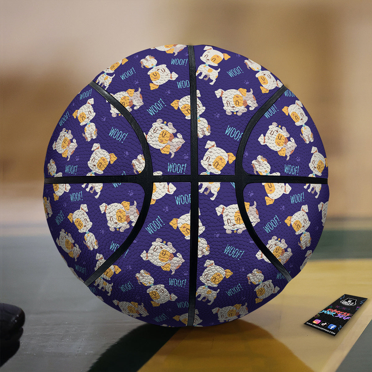Jack Russell Terrier Cute Print Pattern Basketball-grizzshop