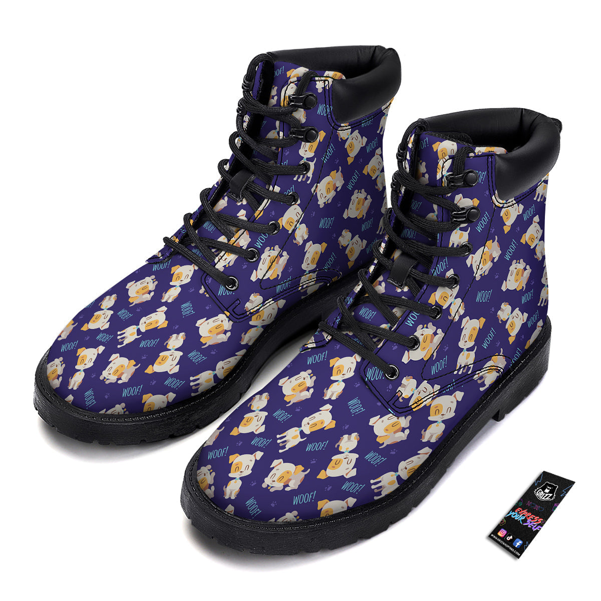 Jack Russell Terrier Cute Print Pattern Boots-grizzshop
