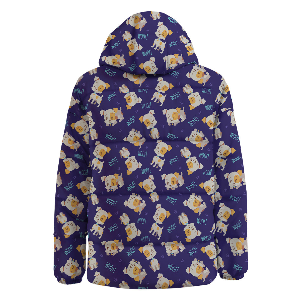 Jack Russell Terrier Cute Print Pattern Down Jacket-grizzshop