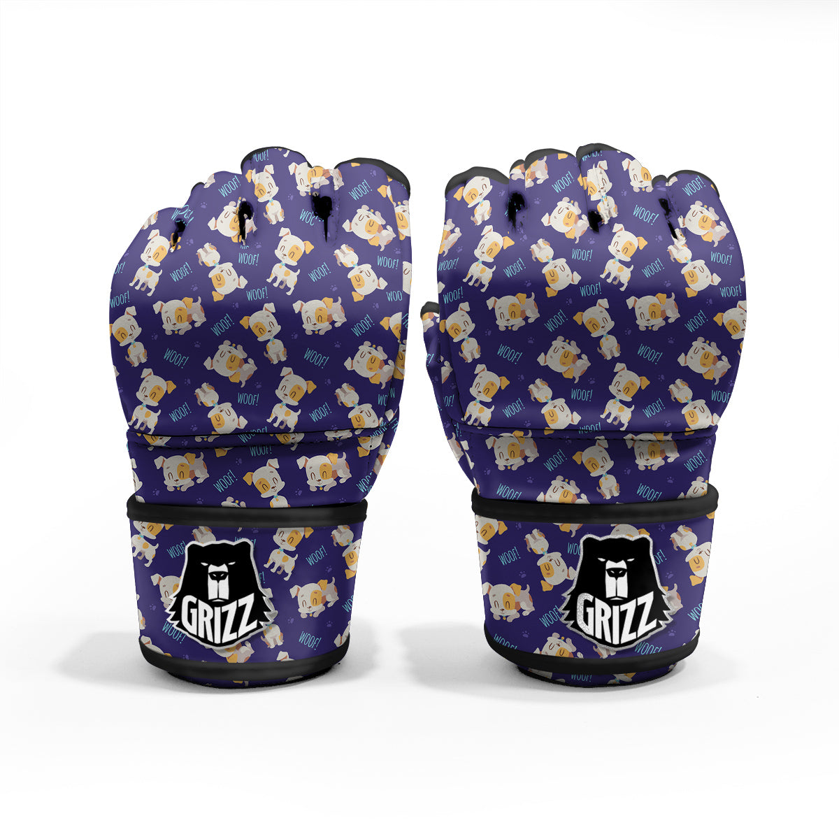 Jack Russell Terrier Cute Print Pattern MMA Gloves-grizzshop