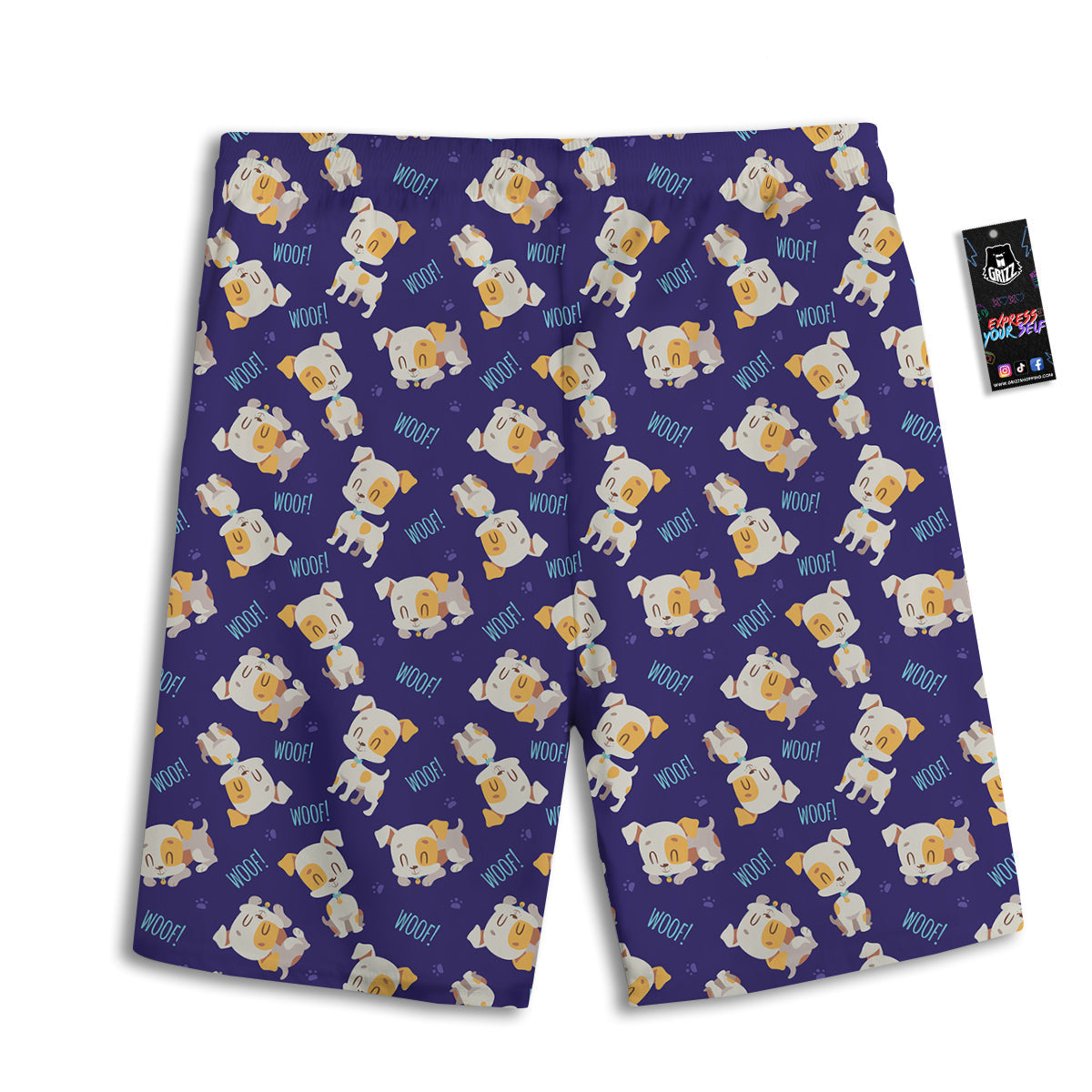 Little Monster Print Pattern Men's Athletic Shorts