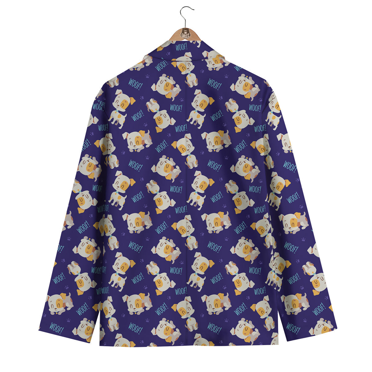 Jack Russell Terrier Cute Print Pattern Men's Blazer-grizzshop