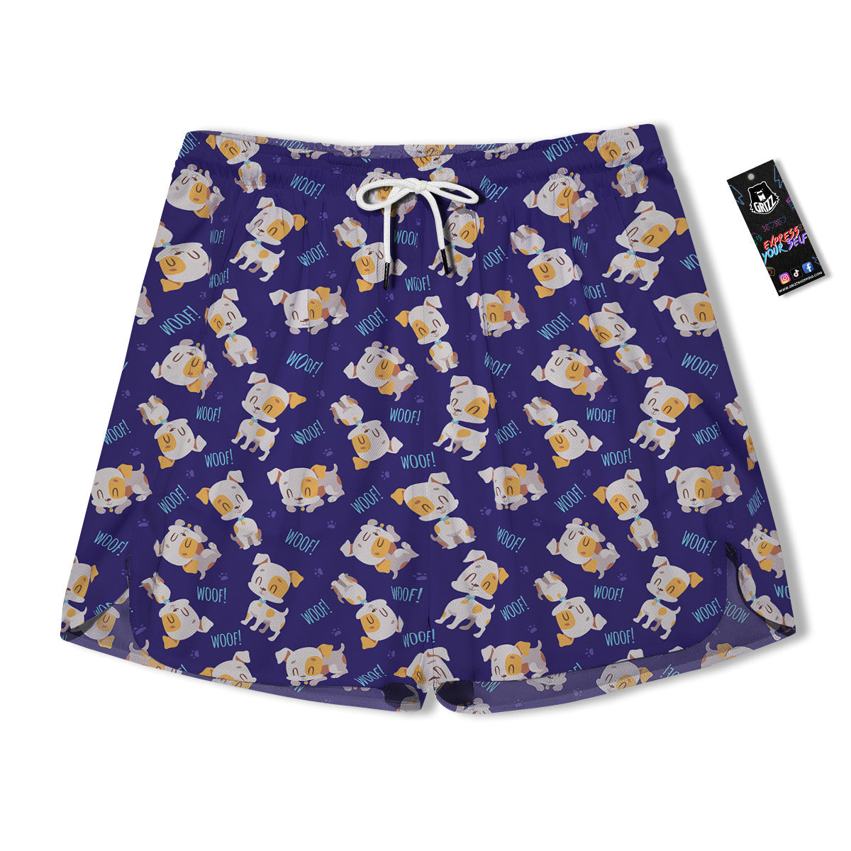 Jack Russell Terrier Cute Print Pattern Men's Running Shorts-grizzshop