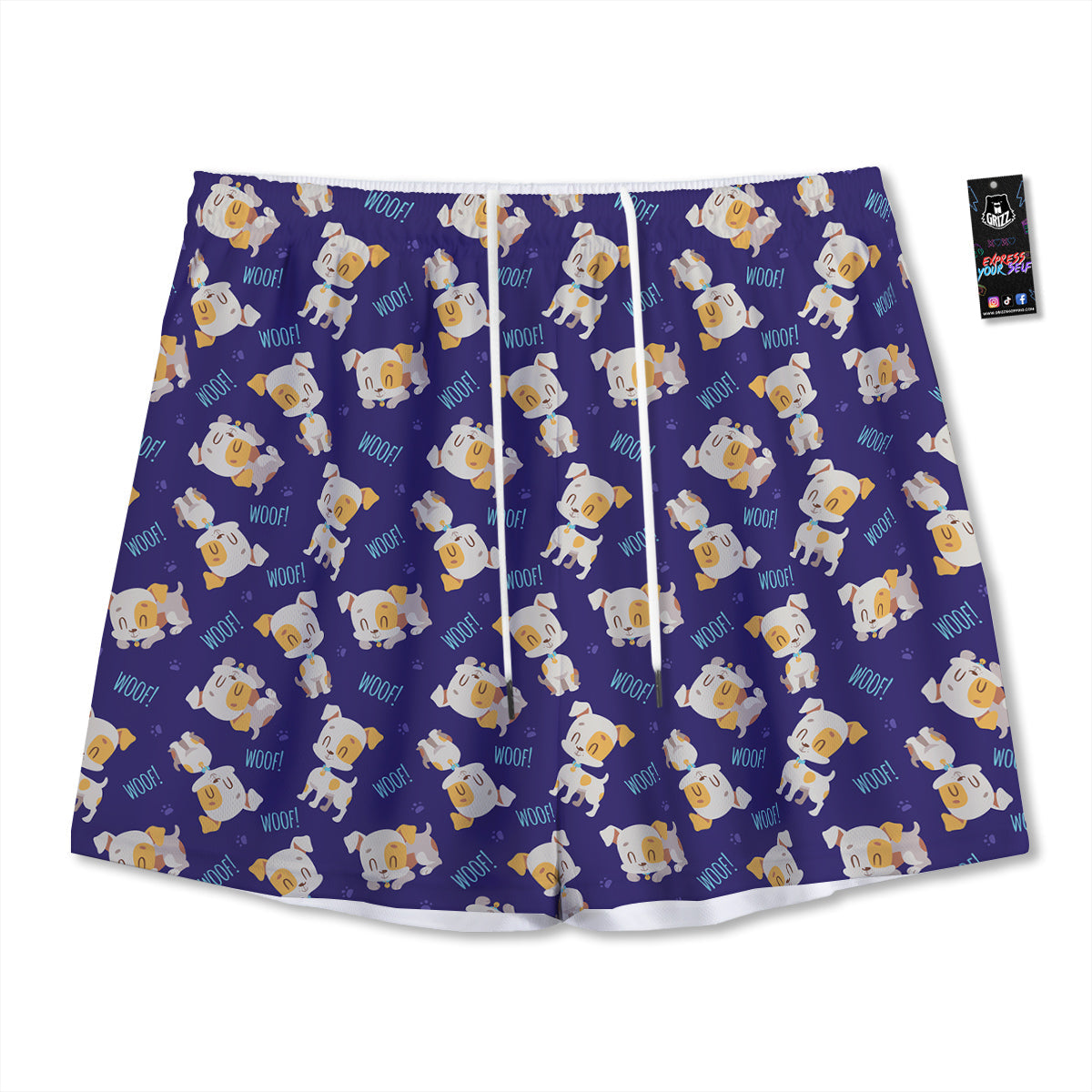 Jack Russell Terrier Cute Print Pattern Mesh Shorts