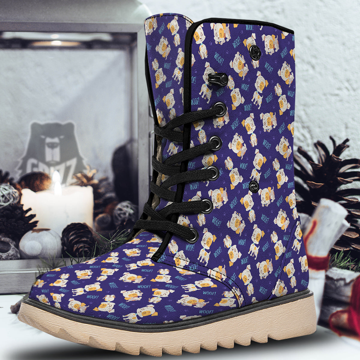 Jack Russell Terrier Cute Print Pattern Snow Boots-grizzshop