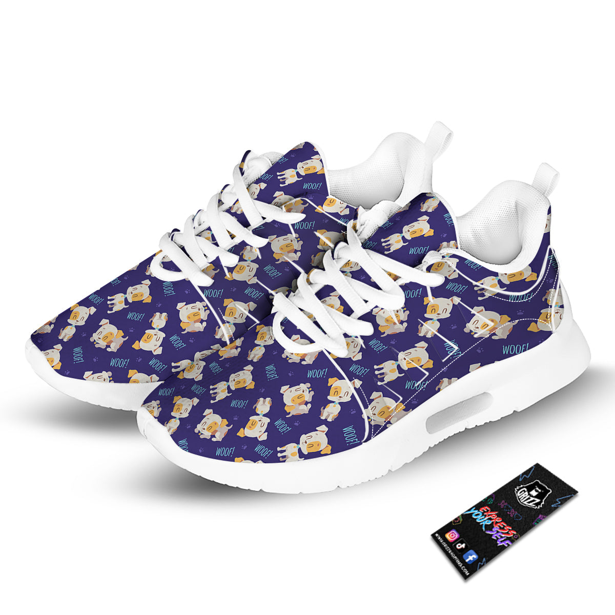 Jack Russell Terrier Cute Print Pattern Tennis Shoes-grizzshop