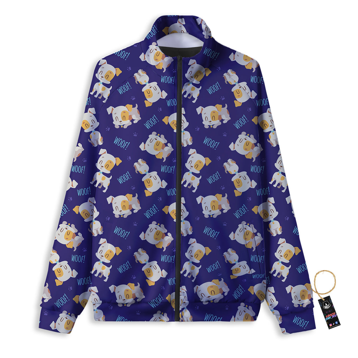 Jack Russell Terrier Cute Print Pattern Track Jacket-grizzshop