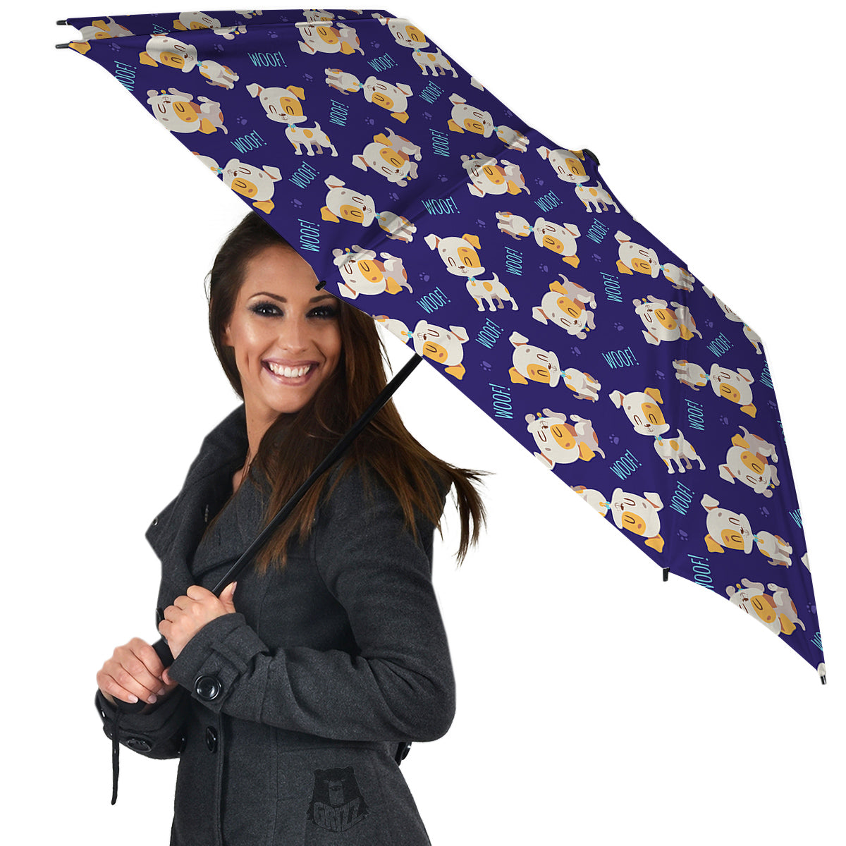 Jack Russell Terrier Cute Print Pattern Umbrella-grizzshop