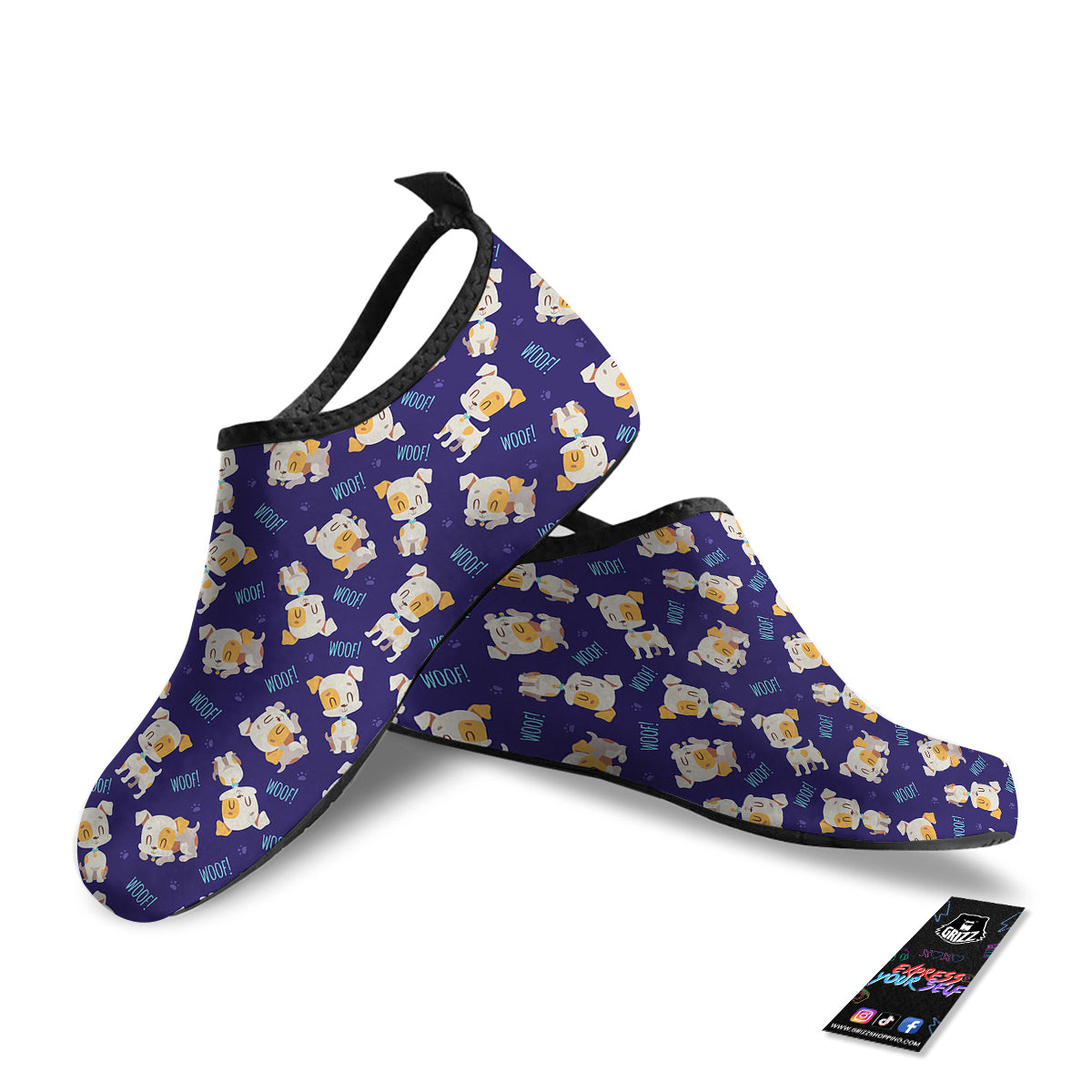 Jack Russell Terrier Cute Print Pattern Water Shoes-grizzshop