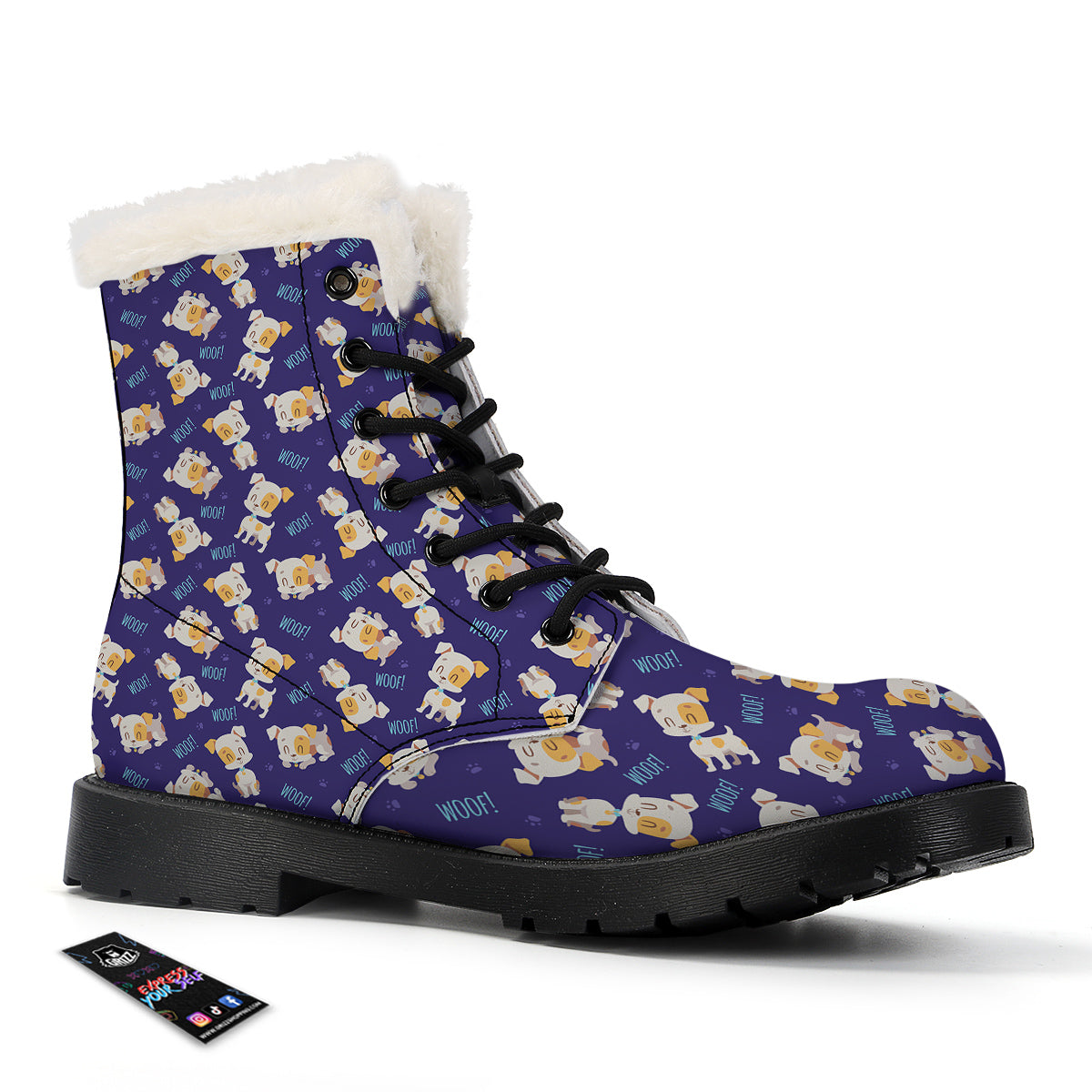 Jack Russell Terrier Cute Print Pattern Winter Boots-grizzshop