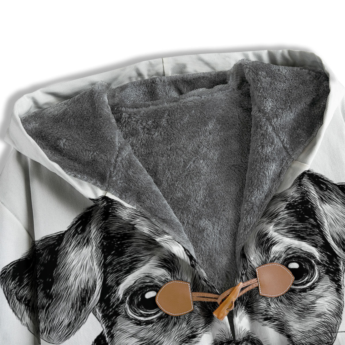 Jack Russell Terrier Drawing Print Men's Windbreaker Jacket-grizzshop
