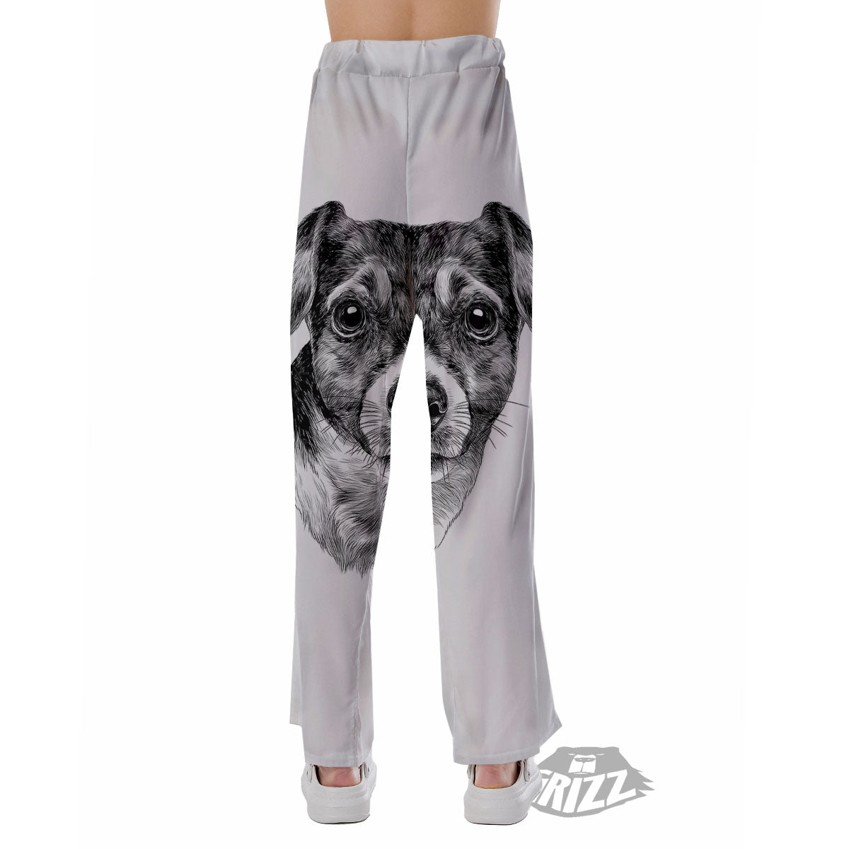 Jack Russell Terrier Drawing Print Pajama Pants-grizzshop