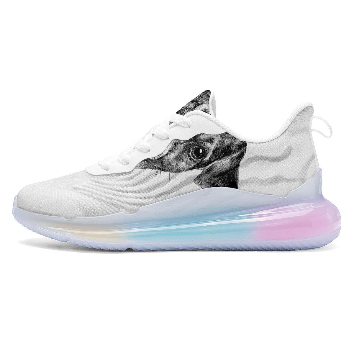 Jack Russell Terrier Drawing Print Running Sneakers-grizzshop