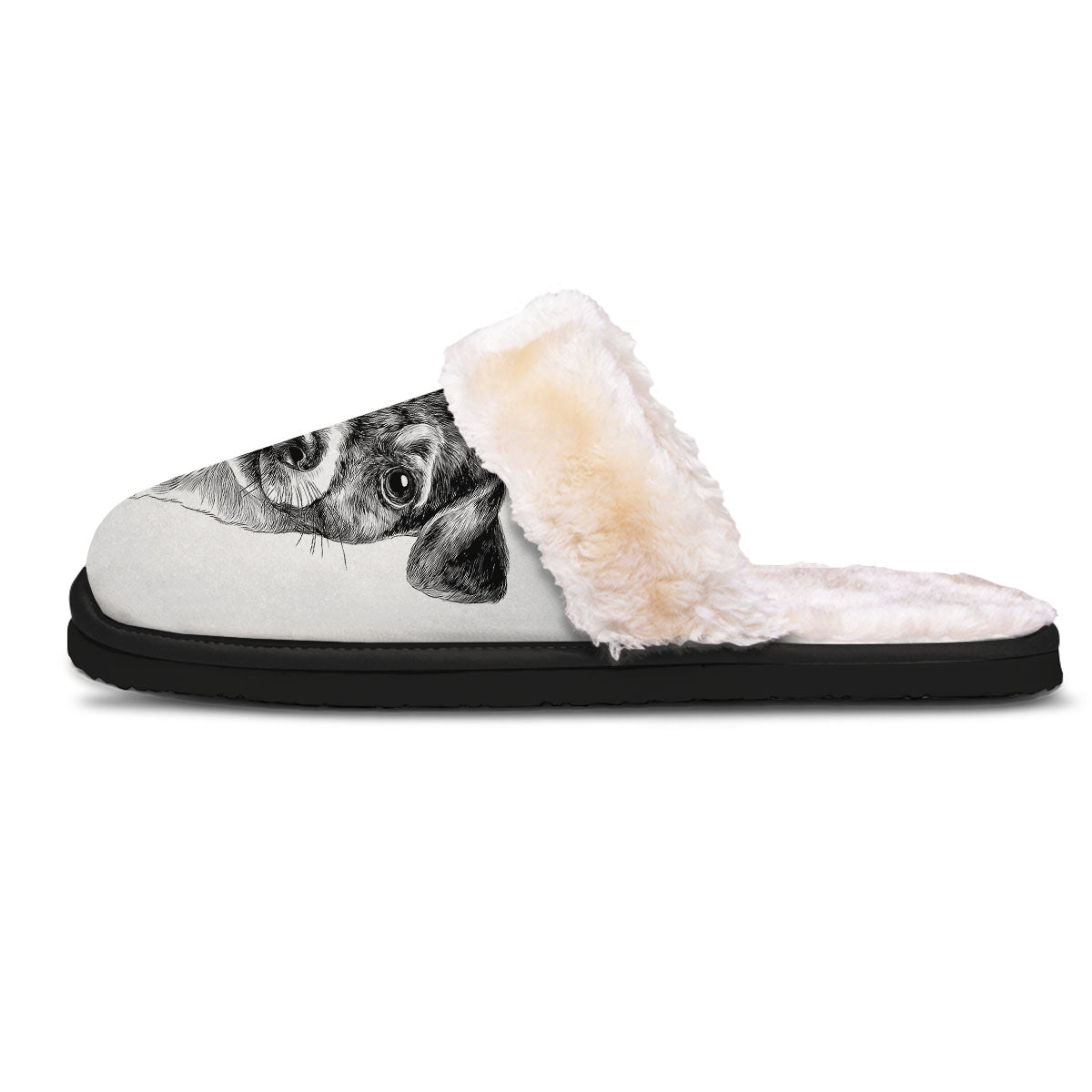 Jack Russell Terrier Drawing Print Slippers-grizzshop