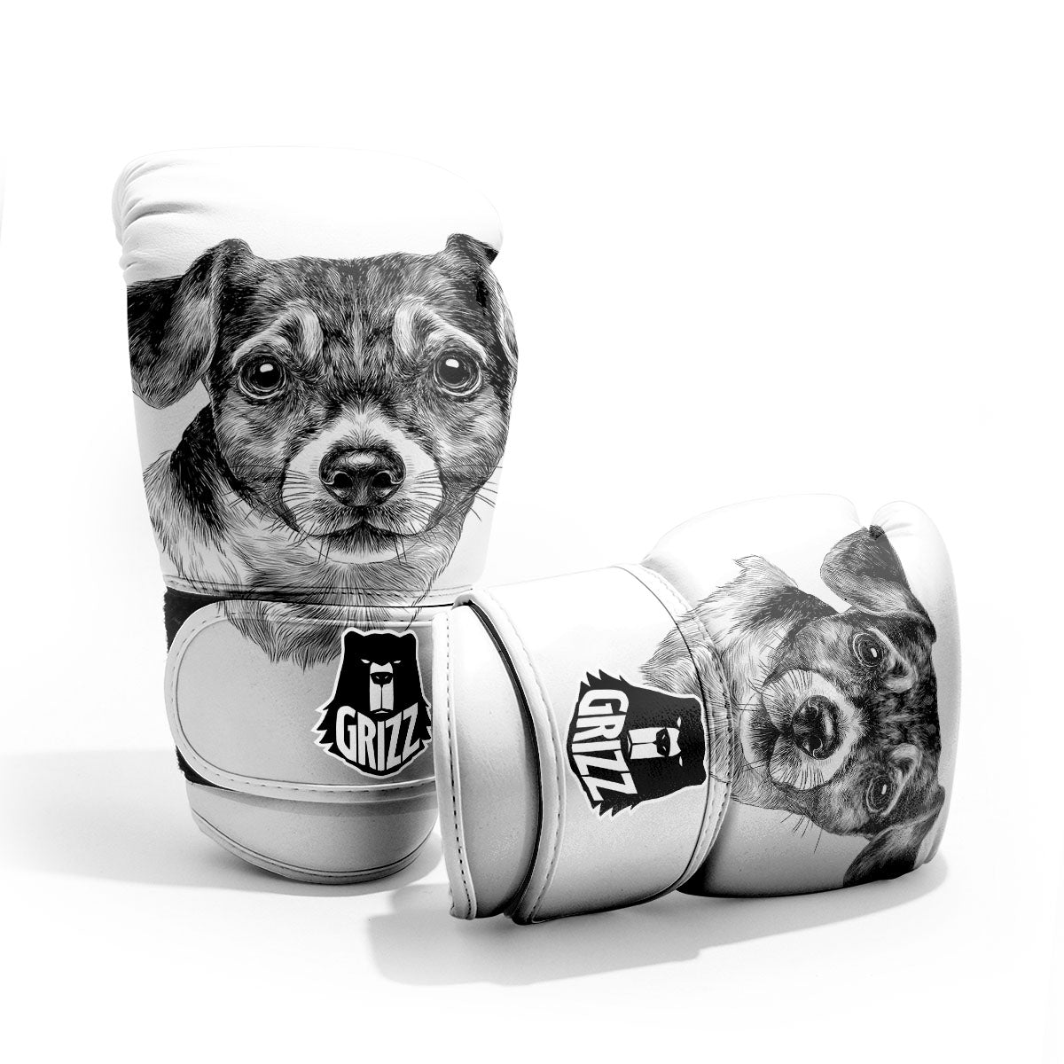 Jack Russell Terrier Drawing Print Pro Boxing Glove