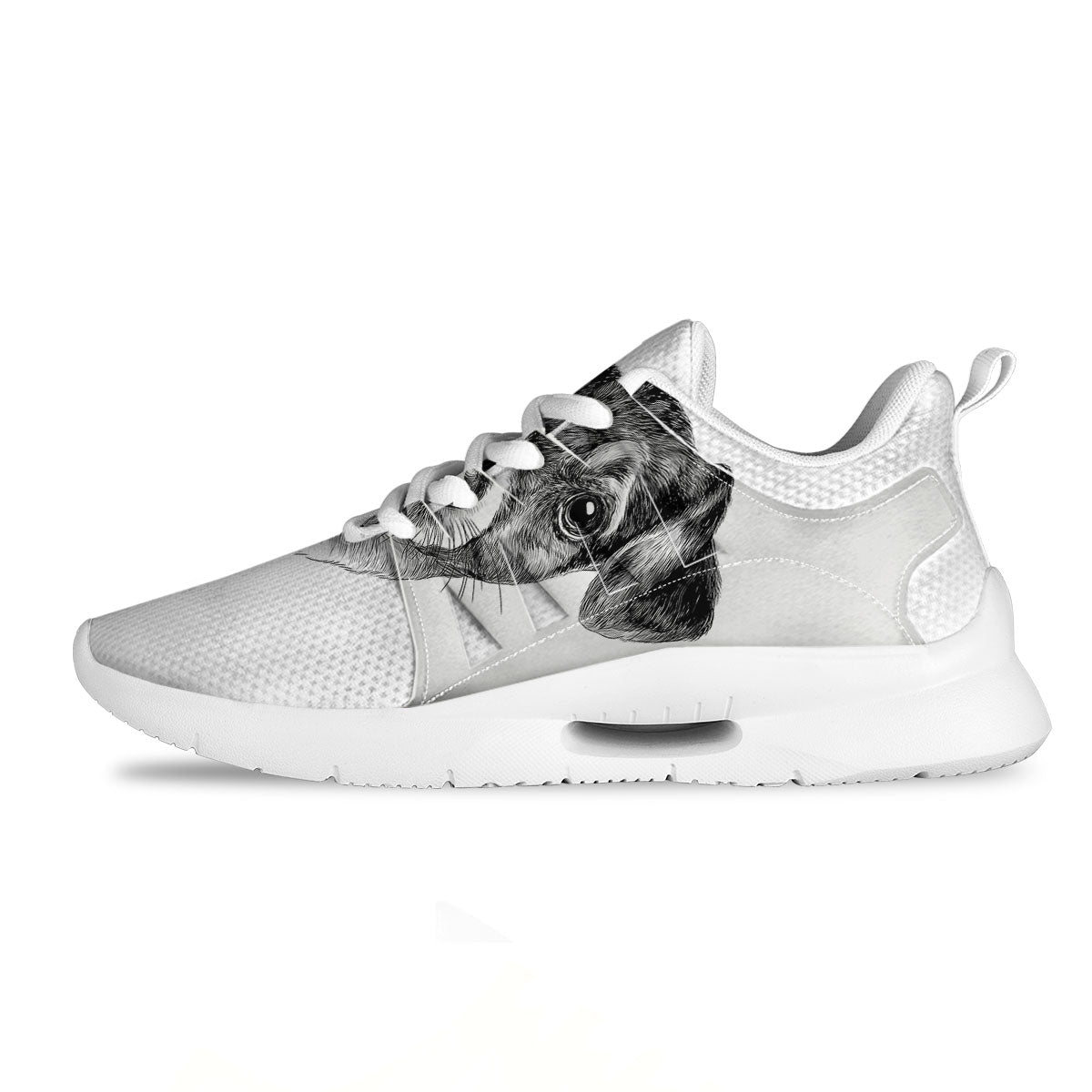 Jack Russell Terrier Drawing Print Tennis Shoes-grizzshop