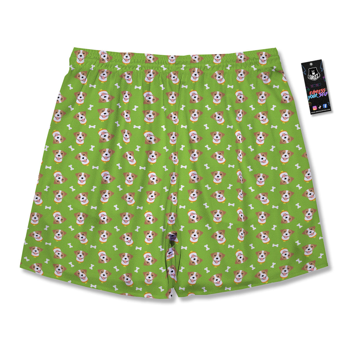 Jack Russell Terrier Happy Print Pattern Men's Running Shorts-grizzshop