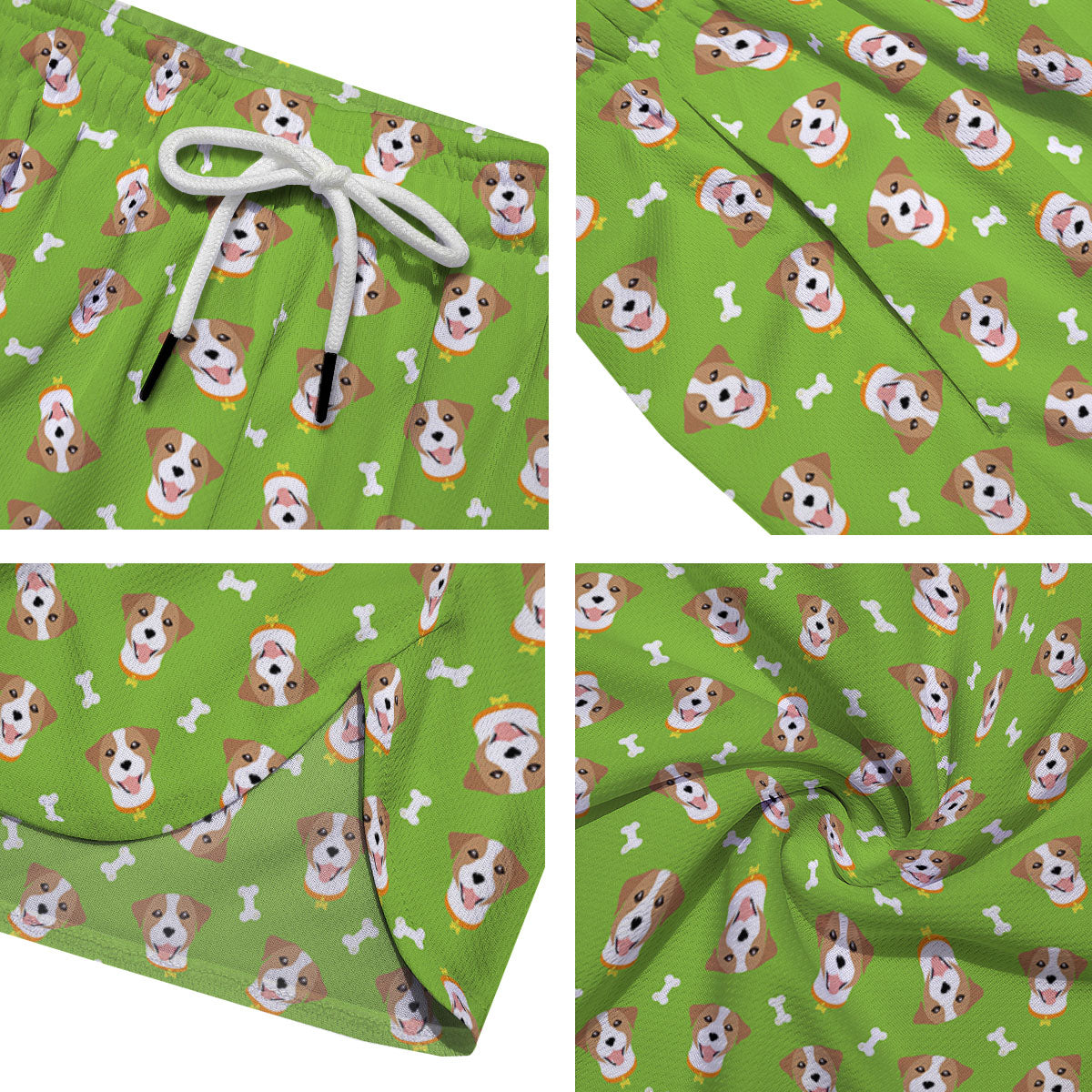 Jack Russell Terrier Happy Print Pattern Men's Running Shorts-grizzshop