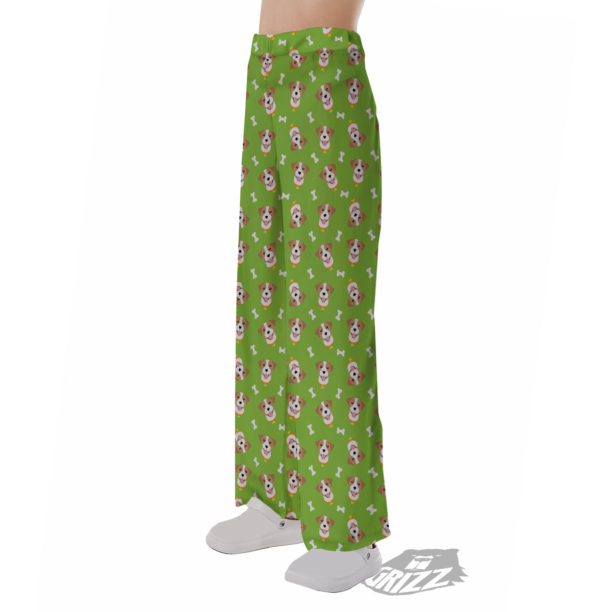Jack Russell Terrier Happy Print Pattern Pajama Pants-grizzshop