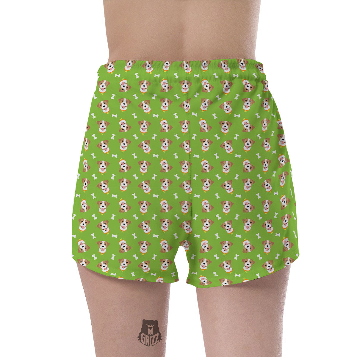 Jack Russell Terrier Happy Print Pattern Women's Shorts-grizzshop