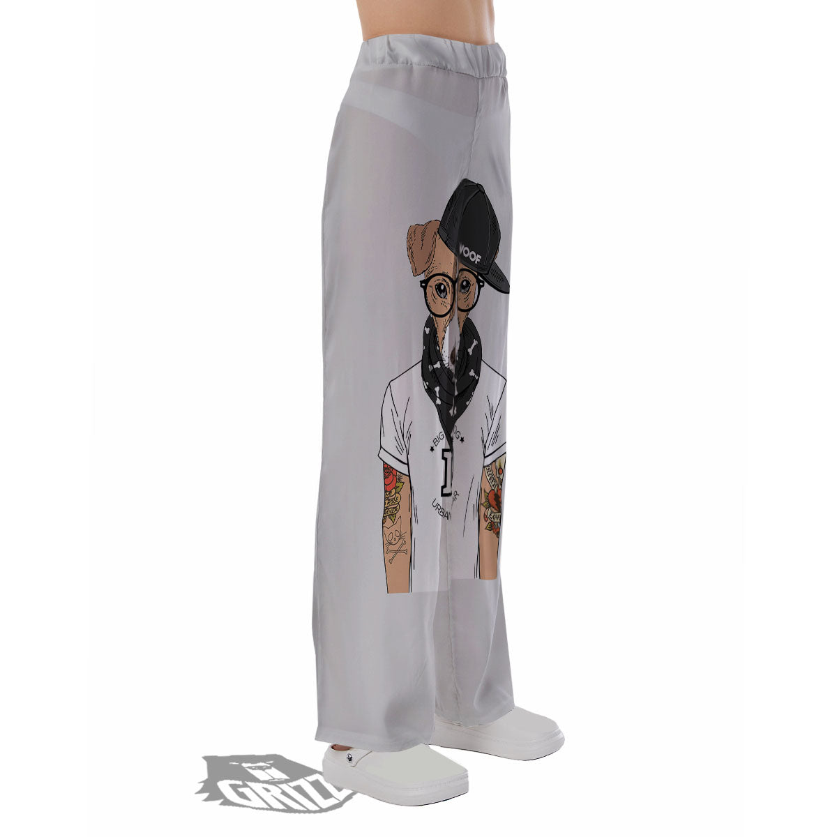 Jack Russell Terrier Hipster Print Pajama Pants-grizzshop
