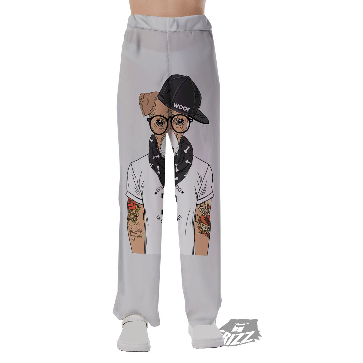Jack Russell Terrier Hipster Print Pajama Pants-grizzshop