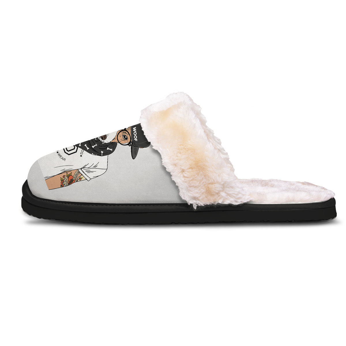 Jack Russell Terrier Hipster Print Slippers-grizzshop