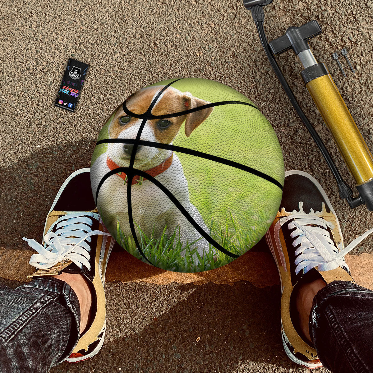 Jack Russell Terrier Little Print Basketball-grizzshop