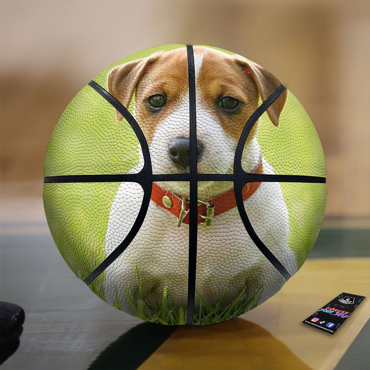 Jack Russell Terrier Little Print Basketball-grizzshop