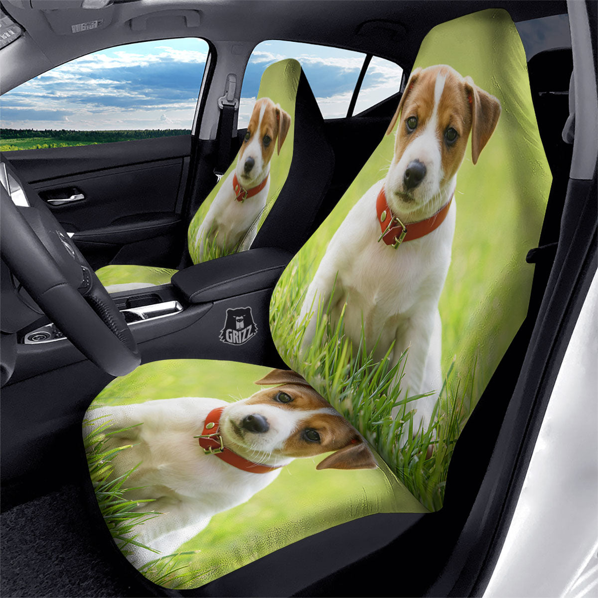 Jack Russell Terrier Little Print Car Seat Covers-grizzshop