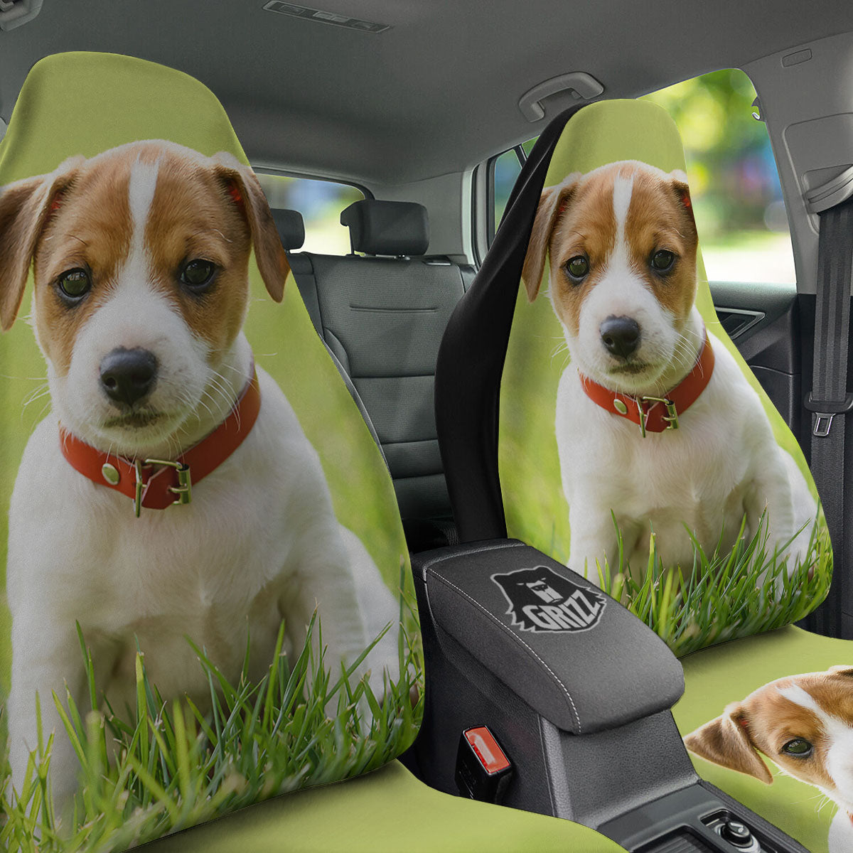 Jack Russell Terrier Little Print Car Seat Covers-grizzshop