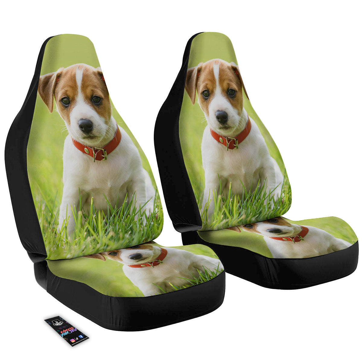 Jack Russell Terrier Little Print Car Seat Covers-grizzshop