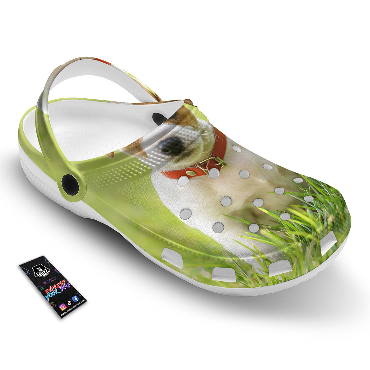 Jack Russell Terrier Little Print Clog-grizzshop