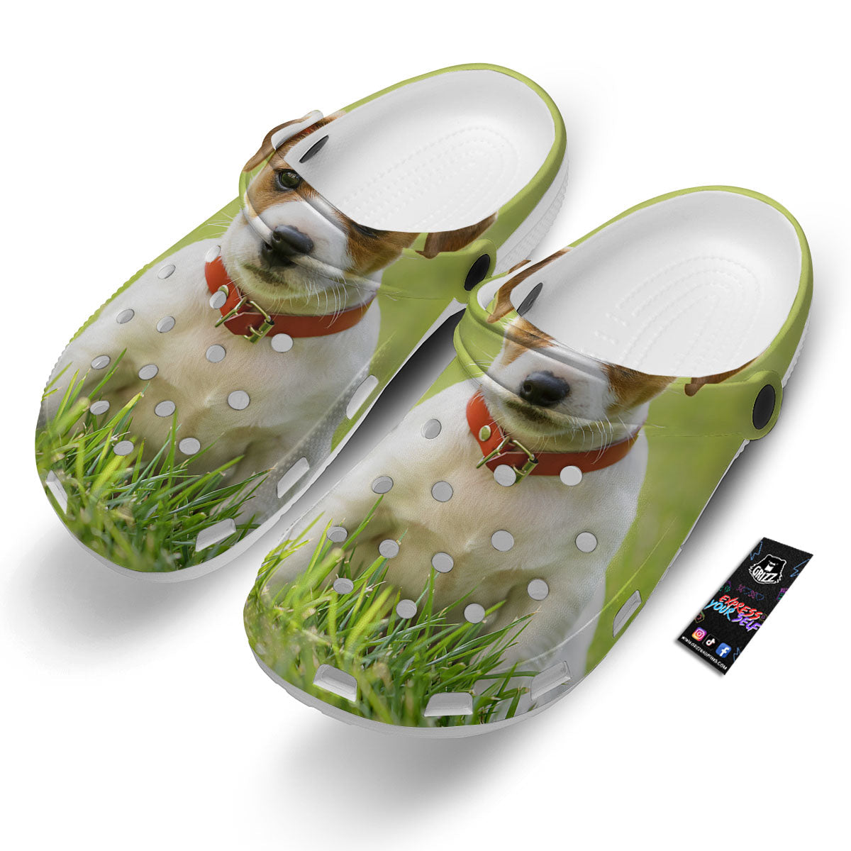 Jack Russell Terrier Little Print Clog-grizzshop