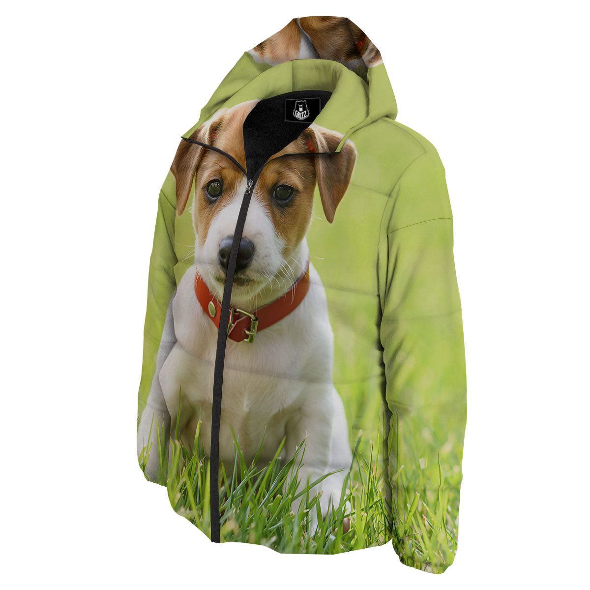 Jack Russell Terrier Little Print Down Jacket-grizzshop