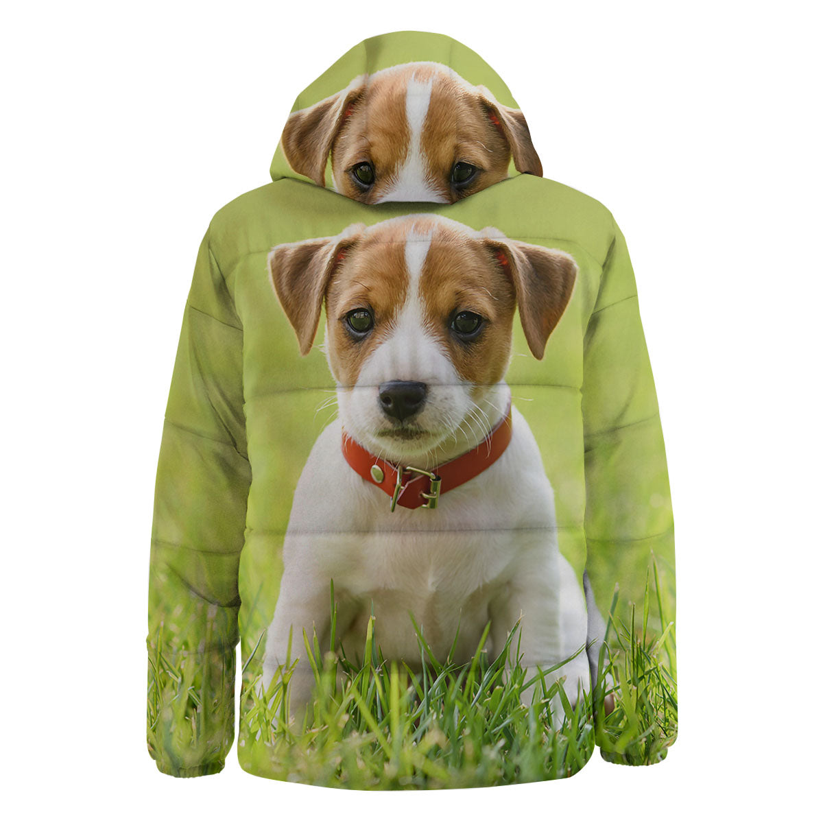 Jack Russell Terrier Little Print Down Jacket-grizzshop