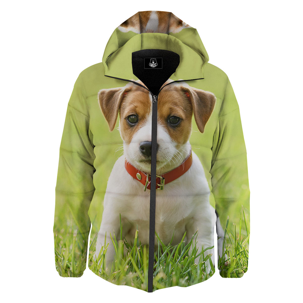 Jack Russell Terrier Little Print Down Jacket-grizzshop