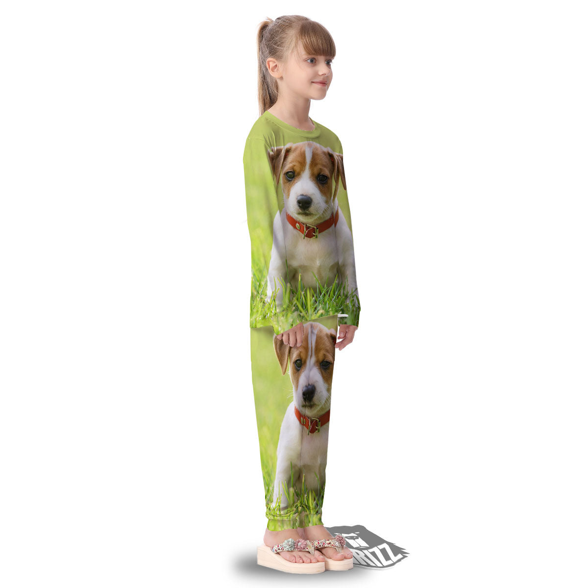 Jack Russell Terrier Little Print Kid's Pajamas-grizzshop