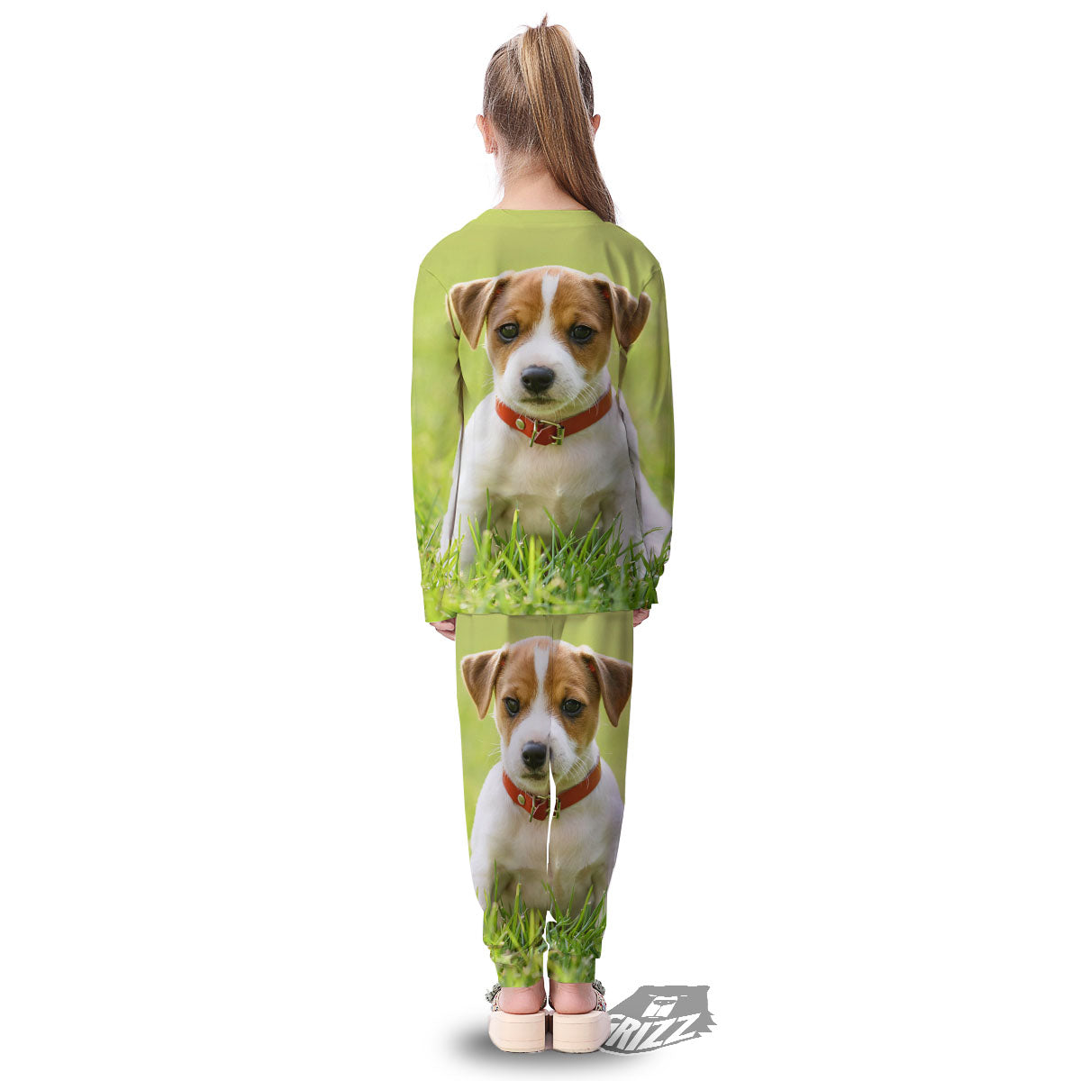 Jack Russell Terrier Little Print Kid's Pajamas-grizzshop