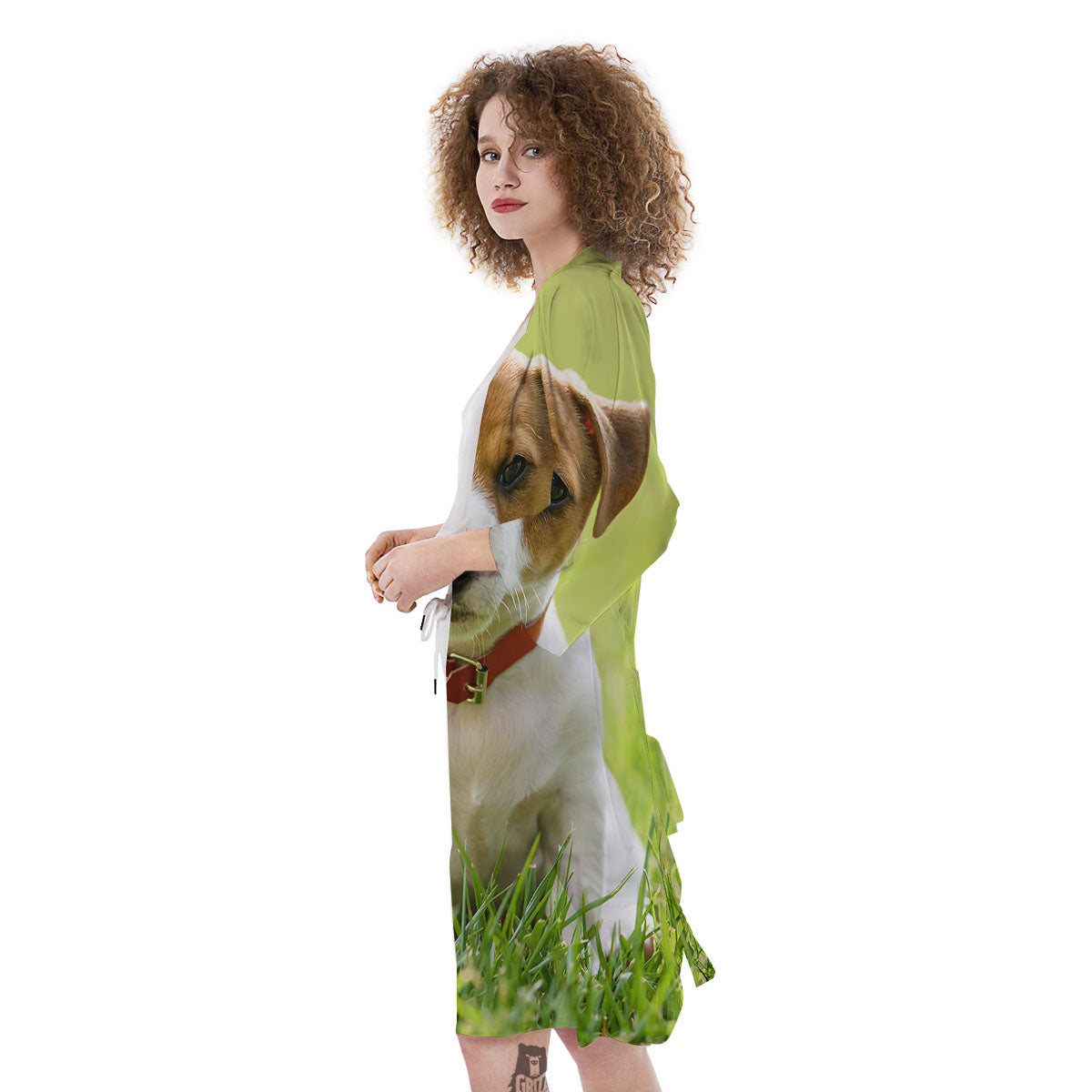 Jack Russell Terrier Little Print Kimono-grizzshop