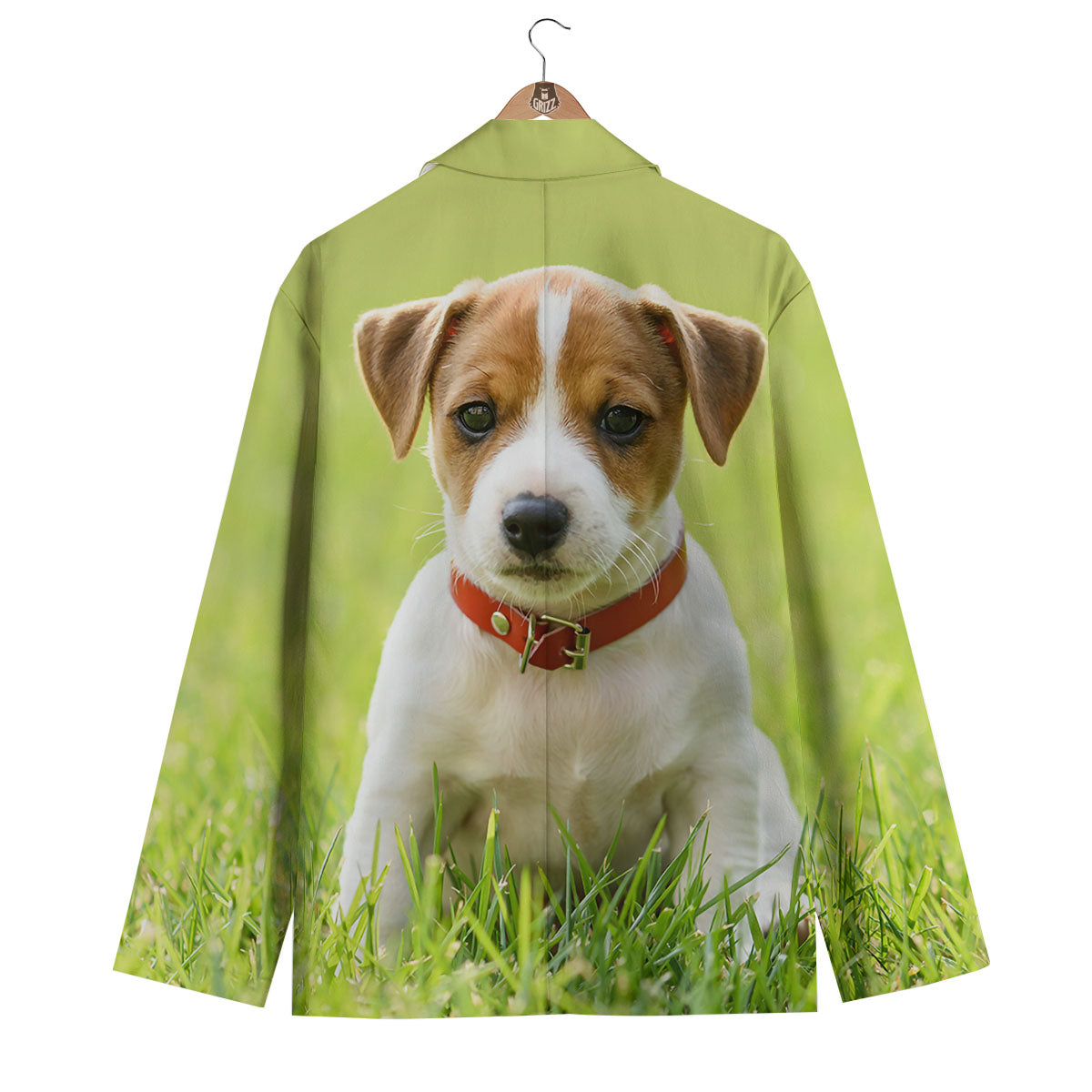Jack Russell Terrier Little Print Men's Blazer-grizzshop
