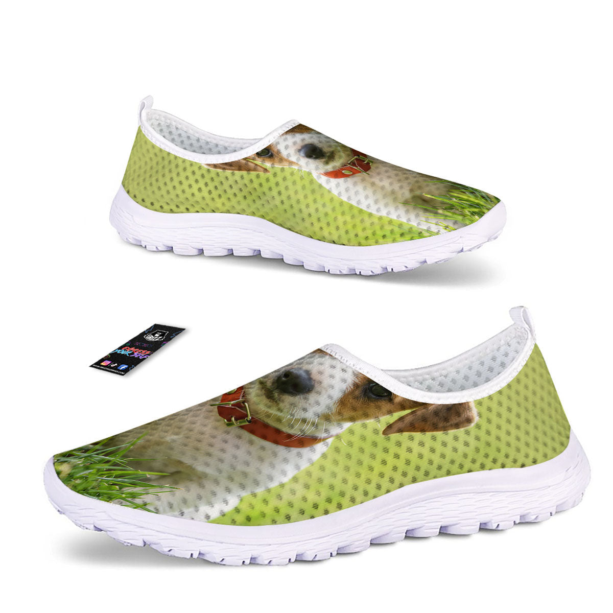 Jack Russell Terrier Little Print Nurse Shoes-grizzshop