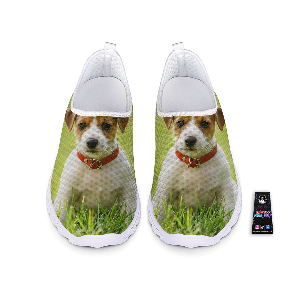 Jack Russell Terrier Little Print Nurse Shoes-grizzshop