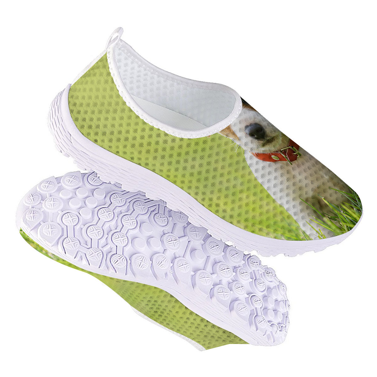 Jack Russell Terrier Little Print Nurse Shoes-grizzshop