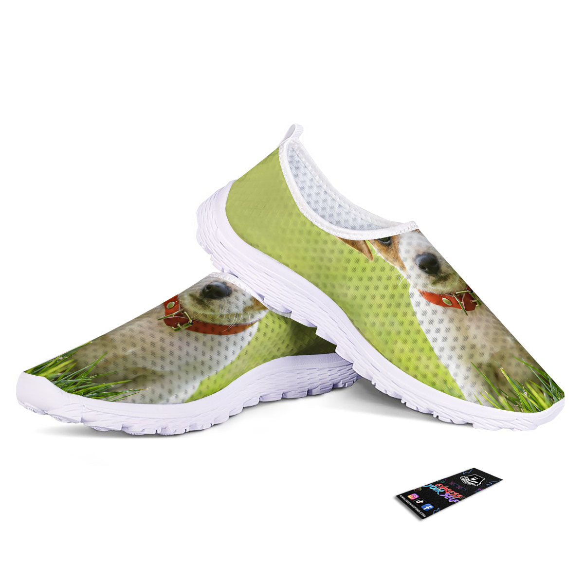 Jack Russell Terrier Little Print Nurse Shoes-grizzshop