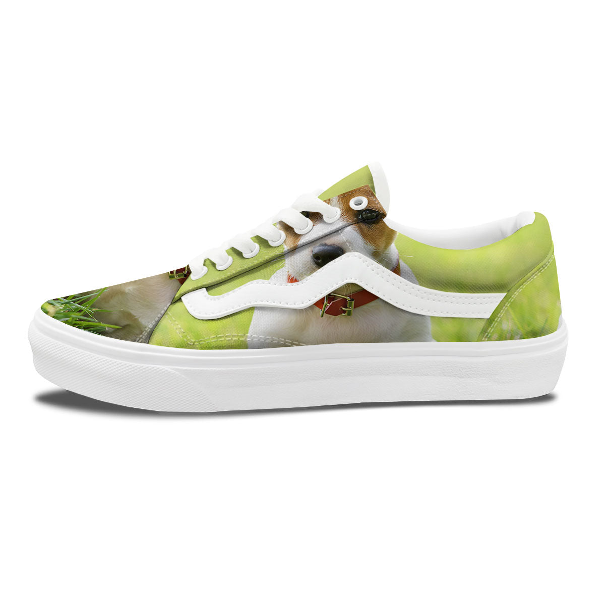 Jack Russell Terrier Little Print Skate Shoes-grizzshop